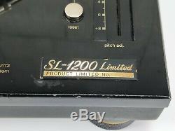 Technics Sl-1200 Ltd Platine Vinyle Or Edition Limitée En État Vg