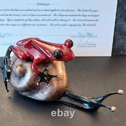 Tim Cotterill (le Frogman) Bronze-grenouille Escargot-faible Édition 350 Belle Condition