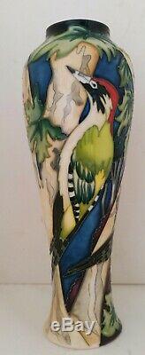 Vase Woodpecker En Édition Limitée, Poterie Moorcroft. Condition, D'abord, Menthe