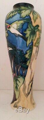 Vase Woodpecker En Édition Limitée, Poterie Moorcroft. Condition, D'abord, Menthe
